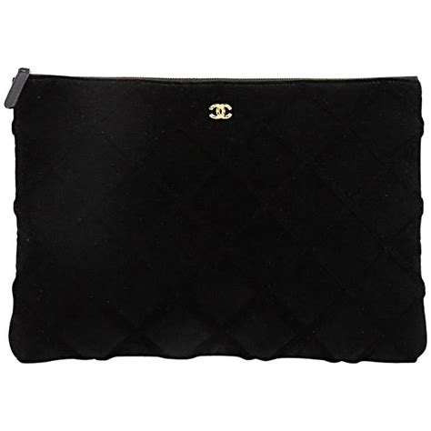 chanel large pouch|chanel cosmetic pouch price.